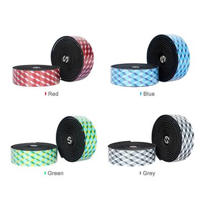 China TOSEEK EVA Mountain Bikes High Hardness PU Tape Roadbike Bar High Quality Durable Shockproof Tape With Road Bike Bar Tape Handlebar for sale