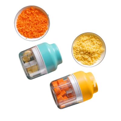 China With Chopper Small Mixer Blender Rechargeable Chopper Portable USB Mini Electric Wireless Vegetable Food Processor for sale