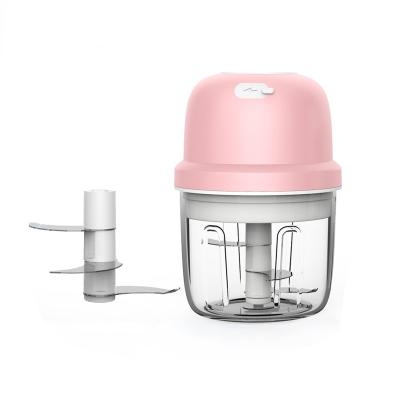 China With Cleaver 100ml 250ml USB Rechargeable Electric Portable Small Hand Blender Machine Mini Food Processor Chopper for sale