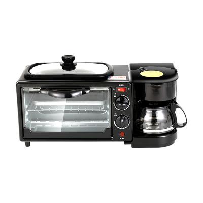 China Sandwitch/Coffee Makers Mini Multifunctional 4 in 1 Toast Oven Frying Pan 3 in 1 Breakfast Makers Machine with Bread Maker Coffee Pot for sale