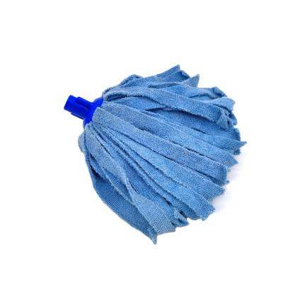 China New Sustainable Innovative Microfiber Looped End Wet Mop Eco - Friendly Product With Plastic Cap for sale