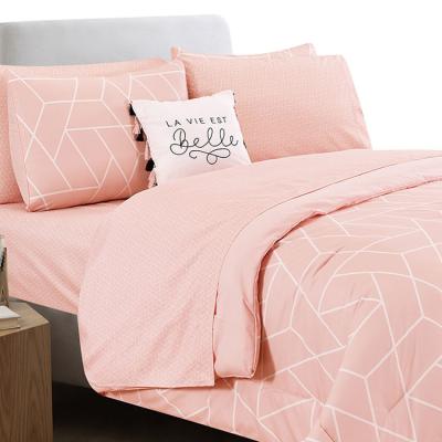 China Hot Selling Nondisposable 100 Percent Polyester 5pcs 6pcs Printed Bedspread Comforter Set for sale