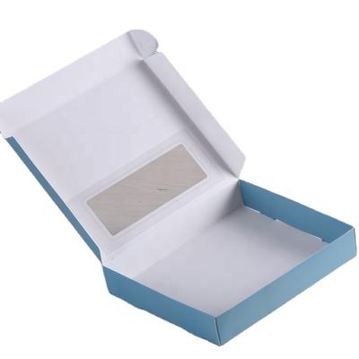 China Wholesale Luxury Recyclable Gift For Newborn Baby Kids Boy Clothes Shirt Socks Cover Bibs Set Clothing Packaging Paper Boxes With Window for sale