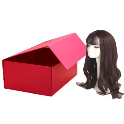 China Wholesale Handmade Custom Hair Boxes Bundles Black Wig Packaging Packaging For Hair Extension Box for sale