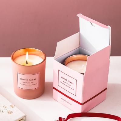 China Handmade Custom Design Luxury Candle Gift Jar Jar Packaging Candle Box for sale