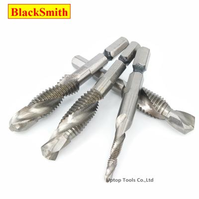 China Metric Straight Screw Tapping Hex Leg HSS Thread Tap Tap +Drill Bit for sale