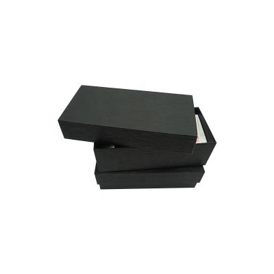 China Recyclable Matte Black Telescoping Square Top And Gift Box Love Purse Set N Bottom Box for sale