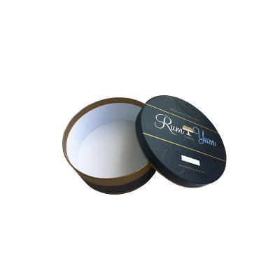 China Custom Material Recycled 4 In Diameter UV Matte Black Round Logo Gold Foil Tube Cylinder Packaging For Skin Care Cosmetic Products for sale