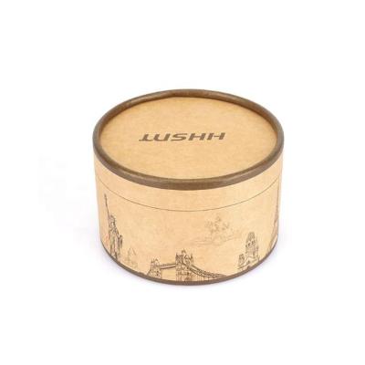 China ECP material cmyk 5in recycled material custom printed cosmetic packaging jar recycle round cylinder paper tube box for sale