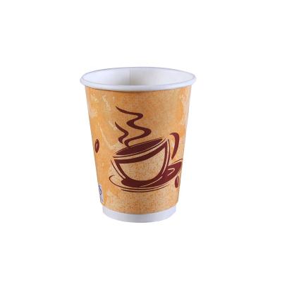 China Custom Printed Paper Cups Recycled Kraft Paper Material 200ml 6oz 7oz Disposable Single Wall Coffee Cake Tea Soup Cups With Lid For Hot Drinks for sale