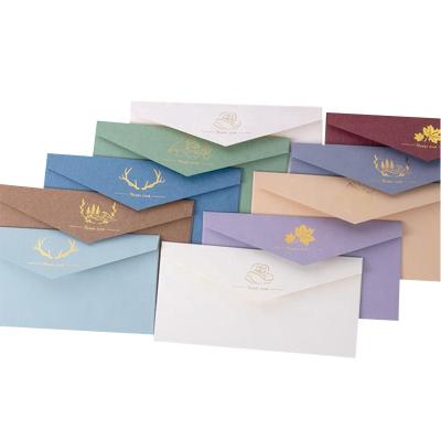 China Recyclable luxury custom printed a4 c6 a7 pocket eyeshadow eco mailing envelope cute small orange mailer envelopes for wedding for sale