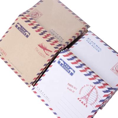 China Recyclable Customized Eco-Friendly Thick Paper Packaging A5 A6 Kraft Paper Wraps Luxury Jewelry Scarf Packaging Envelope for sale