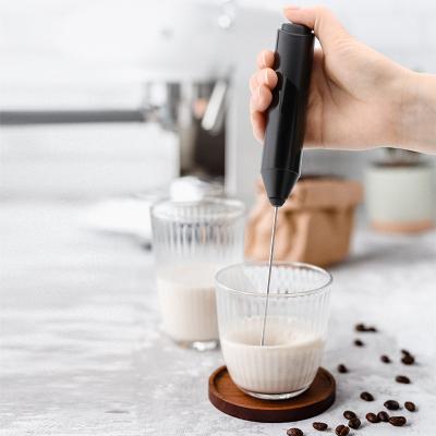 China Cooking Utensils Set Stainless Steel Factory Mini Plastic Handheld Foam Maker Electric Milk Frother for containers for sale