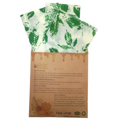 China Keep Fresh Food Organic Reusable Durable Wrap Beeswax Food Wrap for sale