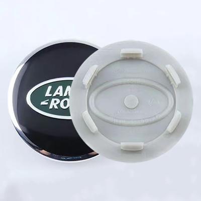 China Custom ABS Car Logo Hub Cap Retrofit Hub Center Sticker 62mm Range Rover Evoque Star Logo Rim Cap Car Tire Center Cap for sale