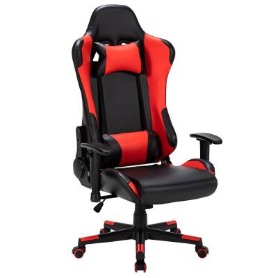 China Rotation Customize Embroidery Logo Leather Black Back High Back Office Esport Gaming Chair Red Gaming Chair for sale