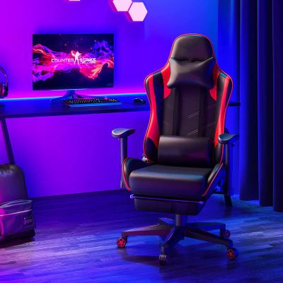 China Wholesale Ergonomic PU Leather Gaming Chair High Back Gaming Chair Cooling Racing Gaming Chair With Footrest for sale