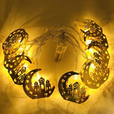 China As 2022 Islamic Muslim Eid Lamp Plate Party Supplies Led String Lights Ramadan Decoration Light For Home Photo Ramadan Decoration Iron for sale