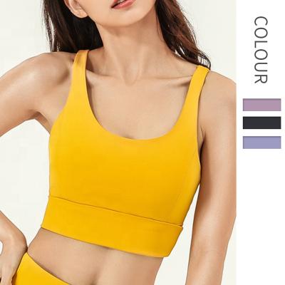 China 2022 New Hot Selling Breathable Back Fitness Sports Cross Strappy Stylish Activewear Women Yoga Bra for sale