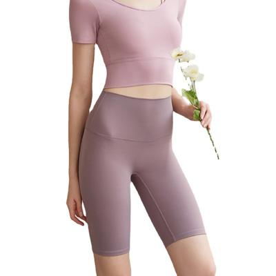 China 2022 Breathable Original European And American Bare Yoga Clothes Manufacturers Customize Medium Odm Shorts Fast Dry Fitness Pants for sale