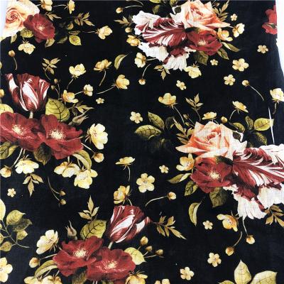 China Mango QUICK DRY 100% Canvas Design Flower Digital Printed Custom Canvas Fabric For Garment for sale