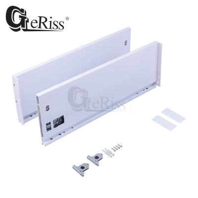 China Soft Closing Function GERISS M02185 Slim Silent Soft Close Drawer System , Pharmacy Drawer System for sale