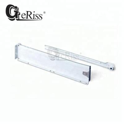 China Quickly Assemble With Bracket 86mm Height Side Panel Extension Metal Box Plastic Single Drawer Slide for sale