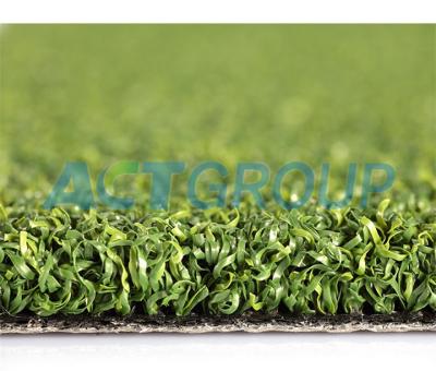 China Putting green rizado artificial resistente ULTRAVIOLETA del golf del hilado de la hierba que ajardina PE en venta