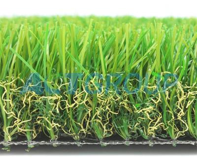 China Luxury Landscaping Artificial Grass Fire Resistant Decorative Synthetic Lawn for sale