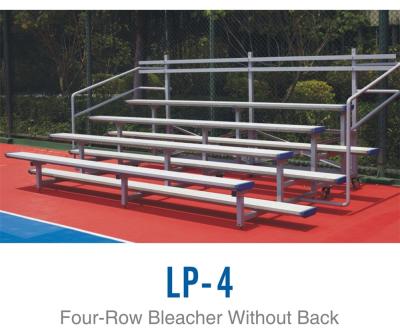 China Durable Soccer Field Benches Light Weight , Four Row Portable Aluminum Bleachers for sale