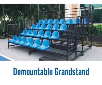 China Outdoor / Indoor Portable Grandstand Seating Mrtal Frame UV Resistant For Sports for sale