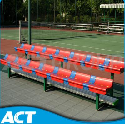 China Outdoor Playground Aluminum Sports Bench 2 Row Portable Gym Bleacher Anti - Rust for sale