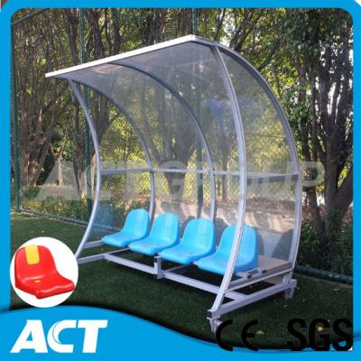 China Soccer Player Football Substitute Bench Comfortable With Plastic Molded Seat for sale