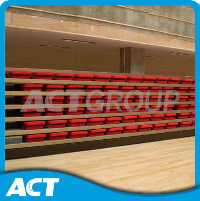 China Stadium Hall Retractable Gym Bleachers / Collapsible Bleachers Seating Long Durability for sale