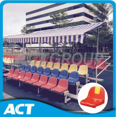 China Small Aluminum Stadium Bleachers , Portable Gym Bleachers With Plastic Seats for sale