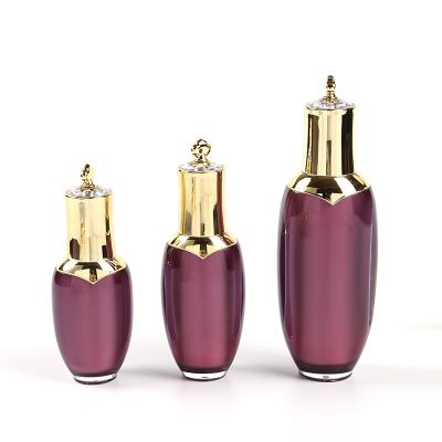 China New 30ml 50ml 80ml 100ml High End Acrylic Perfume Spray Bottle Personal Care Round Bottle Airless Red for sale