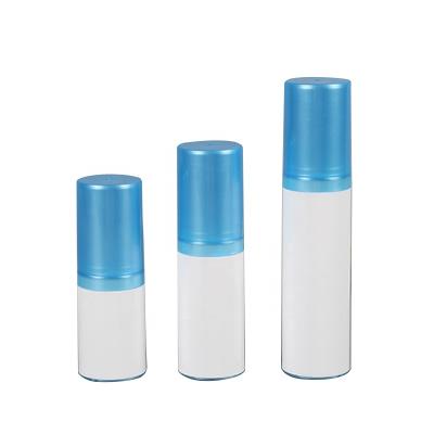 China 15ml 30ml 50ml Personal Care Bottle Vacuum Round Bottle Acrylic Airless Cosmetic Perfume Bottle Blue for sale