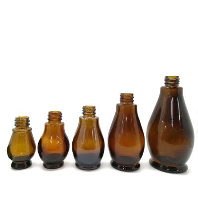 China Personal Care 50ml 100ml Amber Glass Bottle For E Juice Cosmetics Chemicals, Potions, Liquid Package for sale