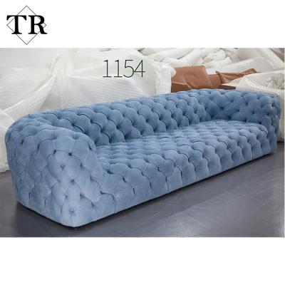 China Italian luxury full style nubuck sofa living room modern design genuine leather checterfield leather sofa for sale