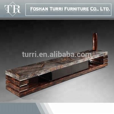 China Nature Marble Top Modern Italian Marble Top TV Stand With Drawer For Living Room for sale