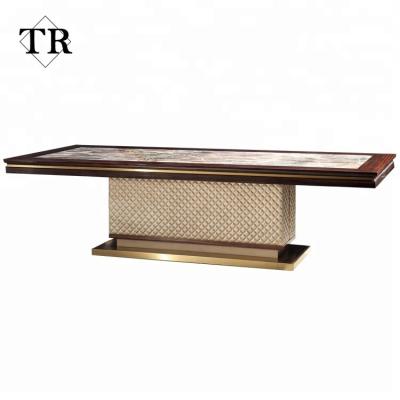 China European Luxury Marble Top Home Furniture Modern Marble Top Dining Table for sale