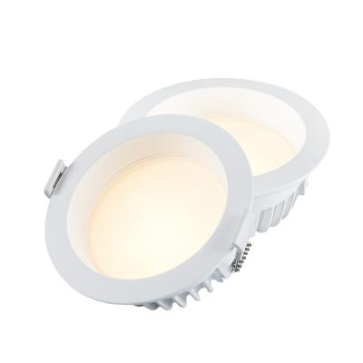 China Modern Aluminum Recessed Light Downlights Adjustable CCT SDM Led Downlight For Indoor for sale