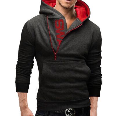 China Hot Selling New Style QUICK DRY Pullover Side Zipper Color Bumping Men's Velvet Hoodies for sale