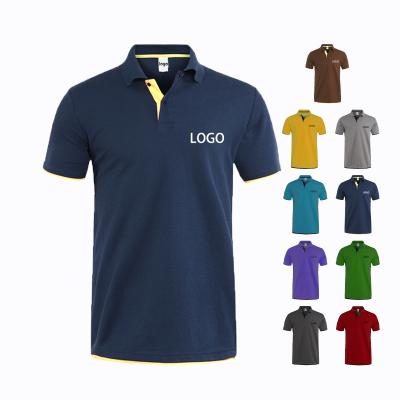 China custom Anti-wrinkle logo polo shirt white embroidered plain 100 cotton men's golf polo shirt for sale