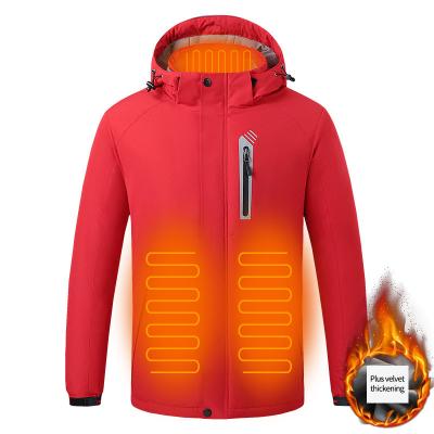 China Customized QUICK DRY Graphene USB Clothes Waterproof Unisex Smart Passionate Winter Coats Battery Pack Electric Passionate Jacket for sale