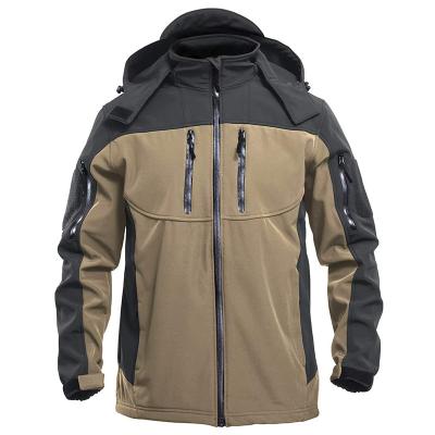 China Viable Custom Apparel Manufacturers Waterproof Fleece Softshell Jacket Coat, Jacket Hoodie Men Outdoor Rise Winter for sale