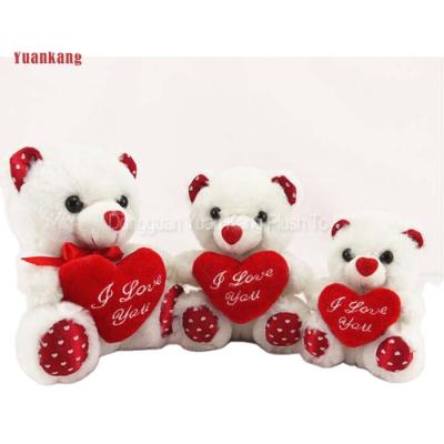 China Red Teddy Bear Stuffed Plush Toys Valentine Festival Plush Toys Valentine Festival Plush Toys Heart Valentines With Embroidery Logo And Feet for sale