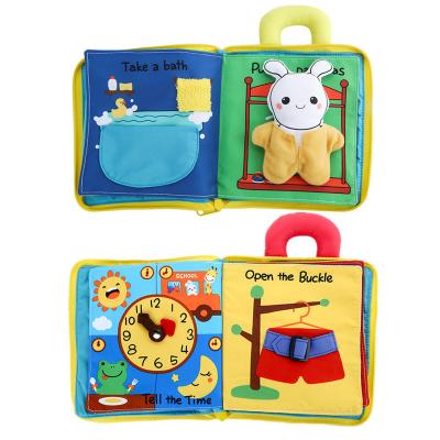 China Good Quality Promotional Soft Early Education Soft Light Up Books Baby Flexible Cloth Book For Children for sale