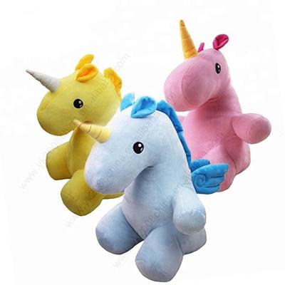 China Cartoon and Plush Unicorn Stuffed Animal Plush Toy Unicorn Plush Toy Embroidery Soft Cartoon and Plush Doll for Valentine's Day Present for sale