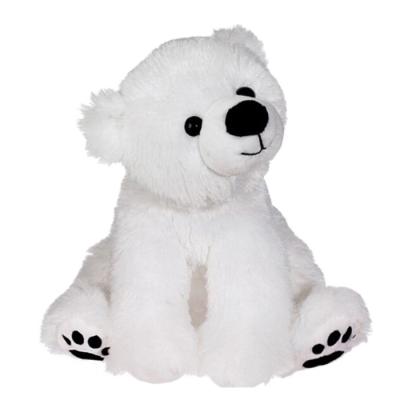 China Custom Made Funny Plush Toys Mini Plush Polar Bear Snow Embroidery Funny White Plush Toy Plush Toys for sale